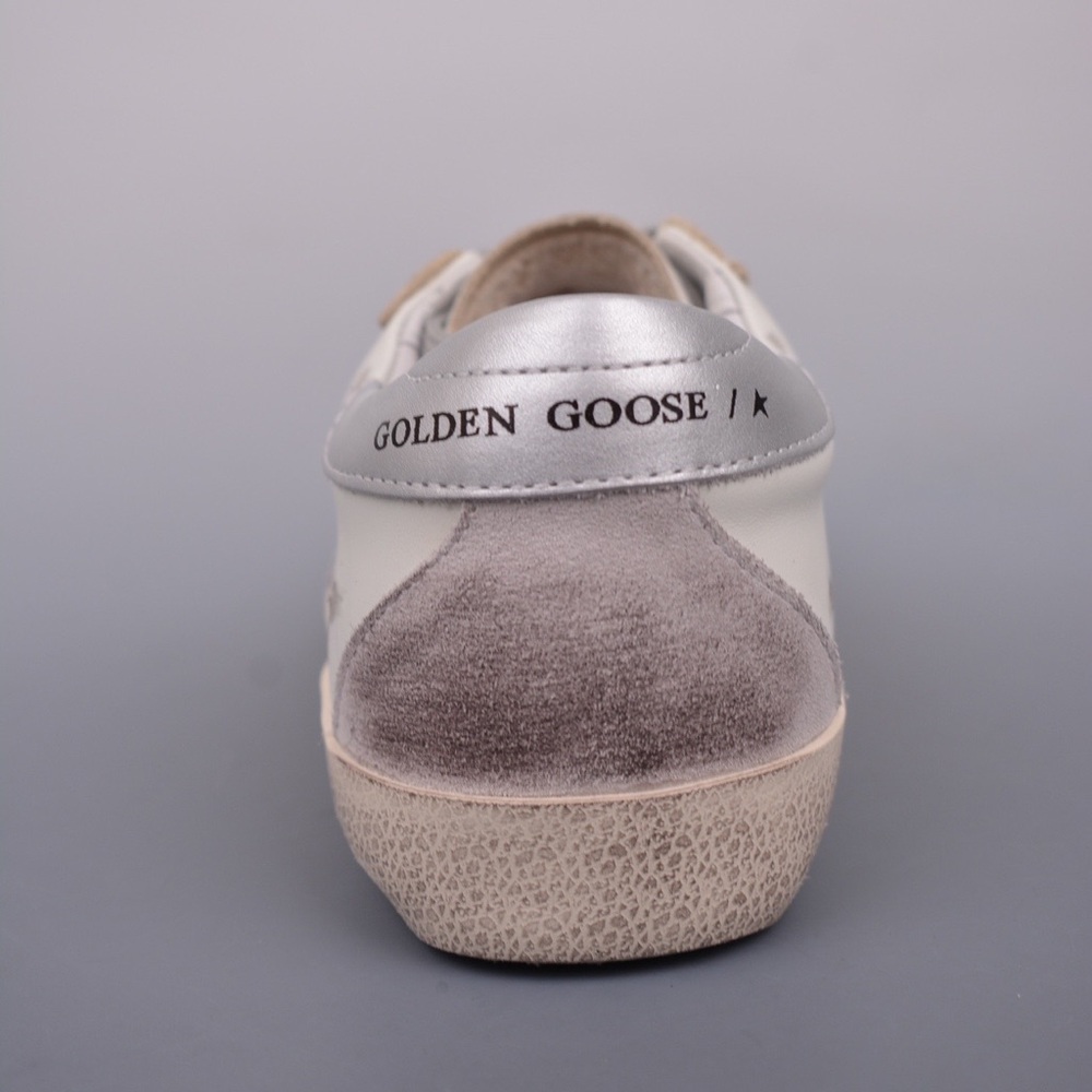 👟 Golden Goose Super Star | White Leather Silver Star - Picture 5 of 9
